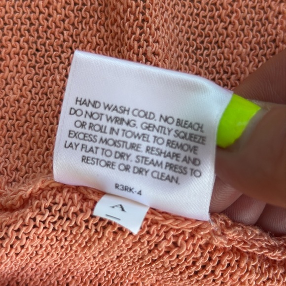 Eileen Fisher Women’s Orange Linen Blend Open Front Cardigan Size PM - Picture 10 of 11